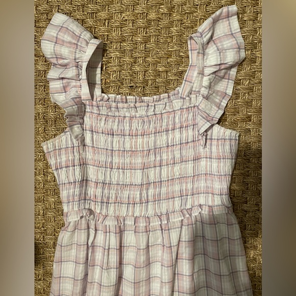 English Factory purple plaid maxi dress. Size Medium. - Picture 3 of 3